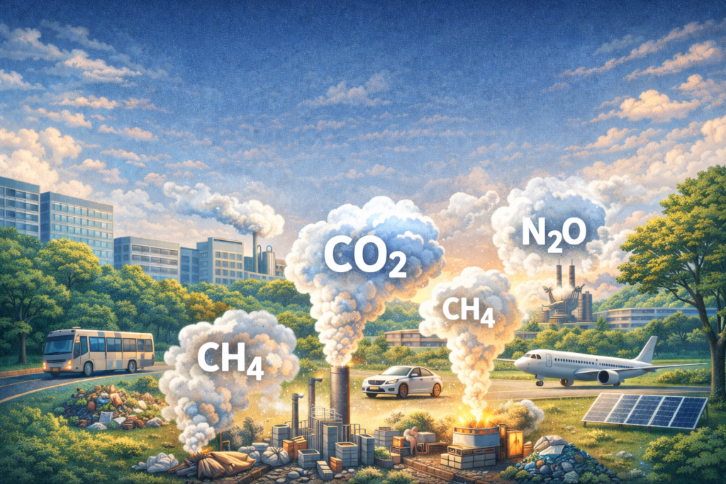 Estimation of greenhouse gas emissions at the University of the atlantic, Colombia
